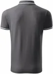 Мъжка контра контра риза, стоманено сиво