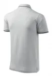Мъжка контрастираща поло риза, Бял