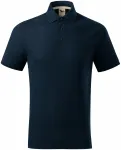 Мъжка поло тениска от органичен памук, тъмно синьо