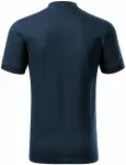 Мъжка поло тениска с бомбър яка, тъмно синьо
