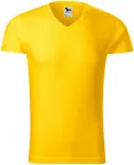 Мъжка прилепнала тениска, жълт