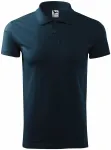 Мъжка проста риза поло, тъмно синьо