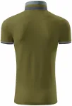 Мъжка риза поло с яка нагоре, авокадо