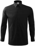 Мъжка риза с дълъг ръкав, черен