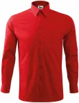 Мъжка риза с дълъг ръкав, червен