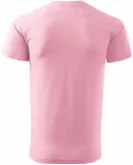 Мъжка семпла тениска, розово