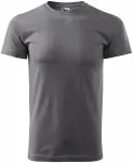 Мъжка семпла тениска, стоманено сиво