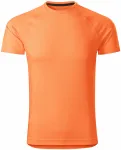Мъжка спортна тениска, неонова мандарина