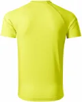 Мъжка спортна тениска, неоново жълто