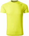 Мъжка спортна тениска, неоново жълто