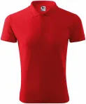 Мъжка свободна риза поло, червен