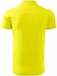 Мъжка свободна риза поло, лимонено жълто