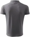 Мъжка свободна риза поло, стоманено сиво