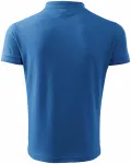 Мъжка свободна риза поло, светло синьо