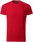 Мъжка тениска декорирана, формула червено