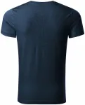Мъжка тениска декорирана, тъмно синьо