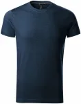 Мъжка тениска декорирана, тъмно синьо