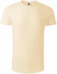 Мъжка тениска от органичен памук, бадем