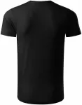 Мъжка тениска от органичен памук, черен