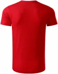 Мъжка тениска от органичен памук, червен