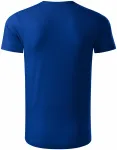 Мъжка тениска от органичен памук, кралско синьо