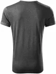 Мъжка тениска с завити ръкави, черен мрамор