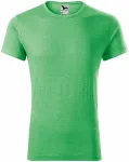 Мъжка тениска с завити ръкави, зелен мрамор