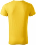 Мъжка тениска с завити ръкави, жълт мрамор