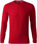 Прилепнала мъжка тениска с дълъг ръкав, формула червено