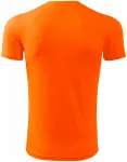 Спортна тениска за деца, неонов портокал