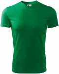 Тениска с асиметрично деколте, трева зелено