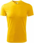 Тениска с асиметрично деколте, жълт