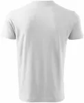 Тениска с къс ръкав, средно тегло, Бял