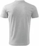 Тениска с къс ръкав, средно тегло, светло сив мрамор