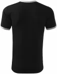 Унисекс контраст тениска, черен