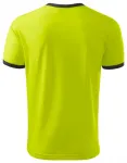 Унисекс контраст тениска, липово зелено