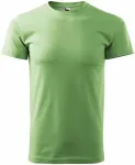 Унисекс тениска с по-голямо тегло, грахово зелено
