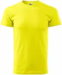 Унисекс тениска с по-голямо тегло, лимонено жълто