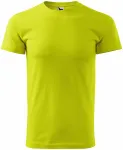Унисекс тениска с по-голямо тегло, липово зелено