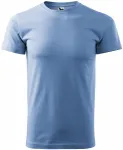 Унисекс тениска с по-голямо тегло, небесно синьо