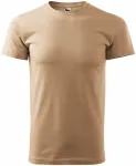 Унисекс тениска с по-голямо тегло, пясъчен