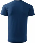 Унисекс тениска с по-голямо тегло, среднощно синьо