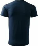 Унисекс тениска с по-голямо тегло, тъмно синьо