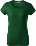 Устойчива дамска тениска в тежка категория, бутилка зелено
