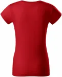 Устойчива дамска тениска в тежка категория, червен