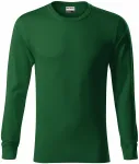 Устойчива мъжка тениска с дълъг ръкав, бутилка зелено
